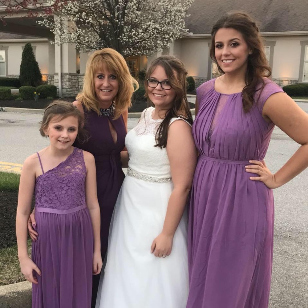 David’s Bridal Wisteria bridesmaid dress!